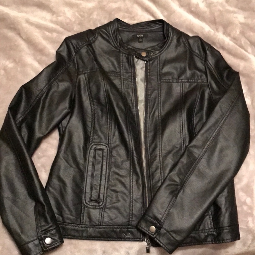 Faux leather jacket